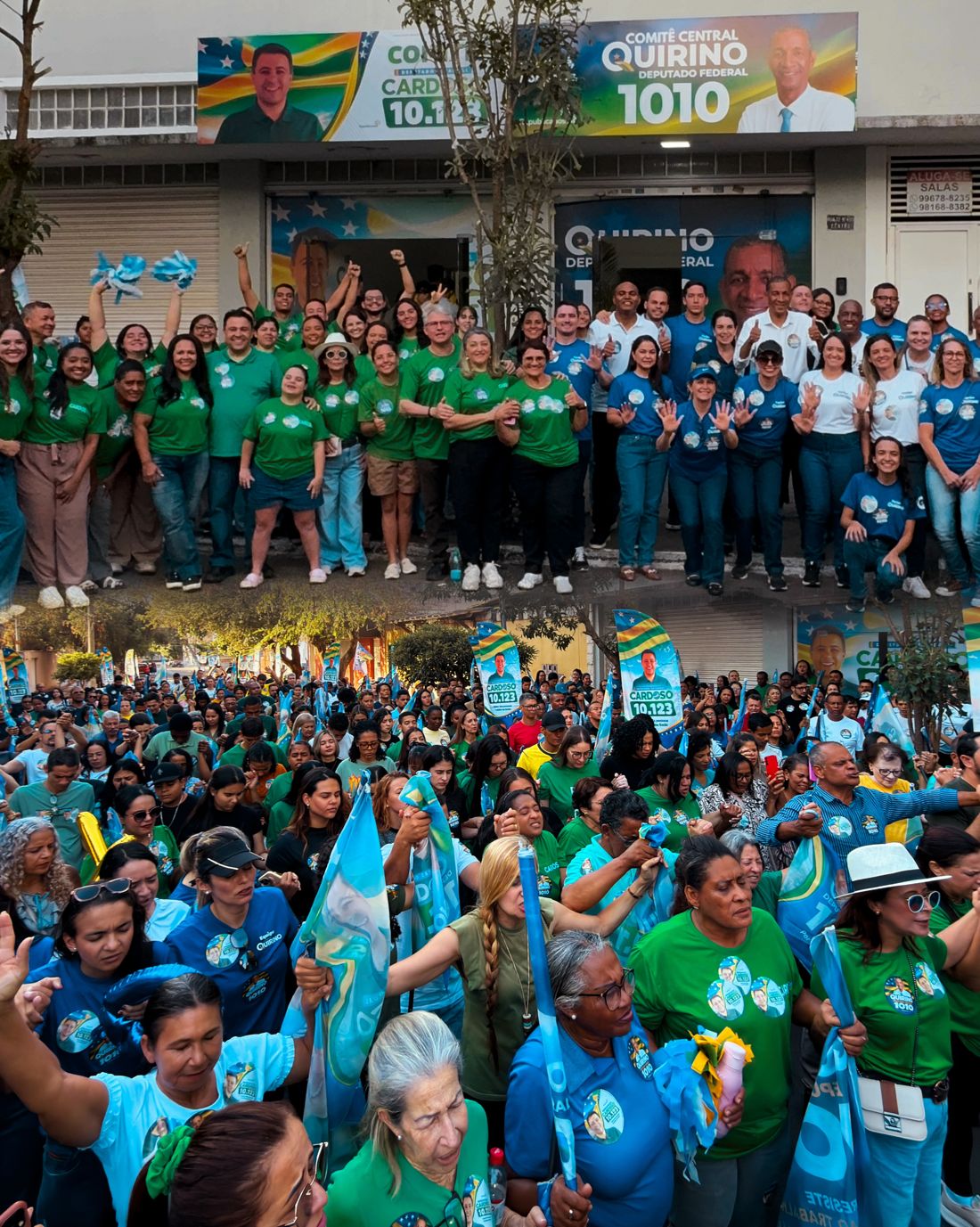 Quirino com o povo