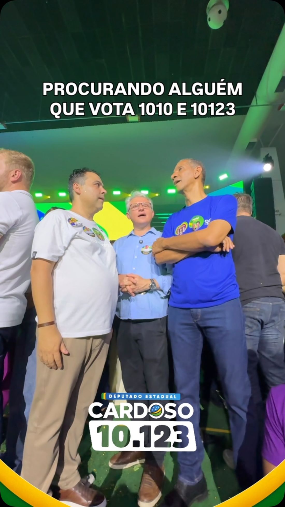 Quirino e apoiadores